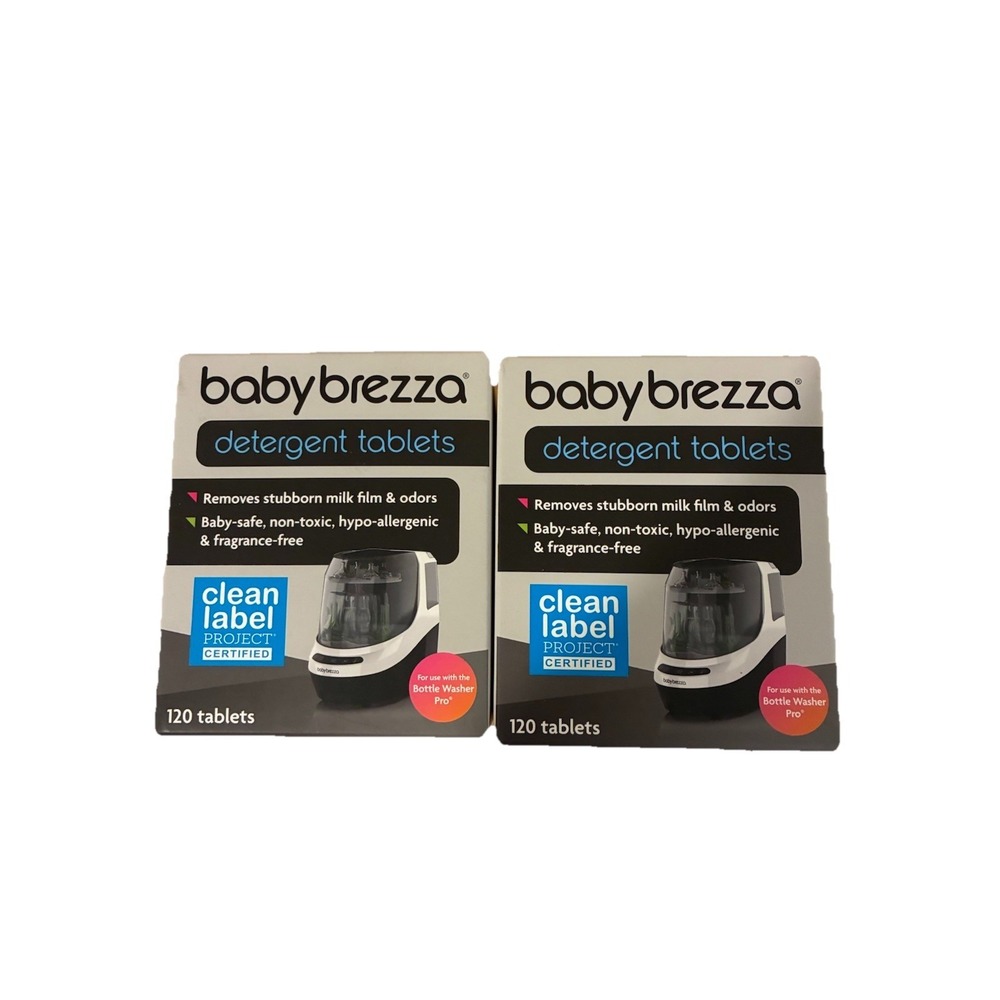 2 Pack Baby Brezza 240 Detergent Soap Tablets Bottle Washer Pro Refill 4 Month